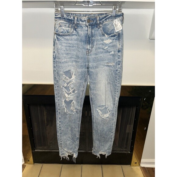 Light Blue Stonewash Ripped Jeans Size 2 New With Tags - Picture 1 of 3